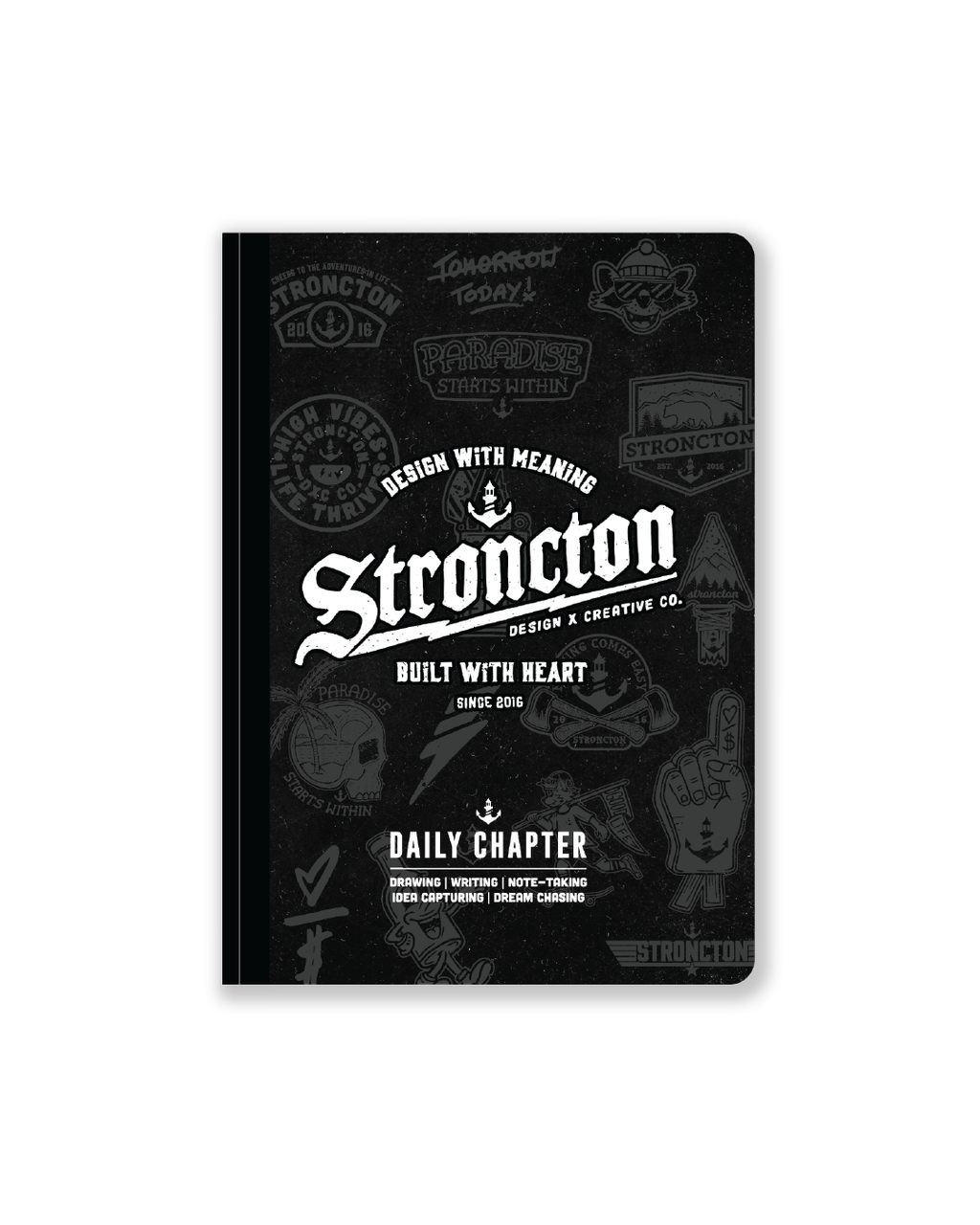 Built With Heart - Daily Chapter Journal - Black
